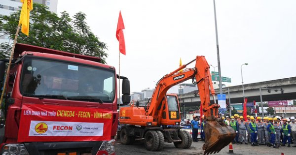 Hà Nội khởi công xây dựng hầm chui Lê Văn Lương - Vành đai 3