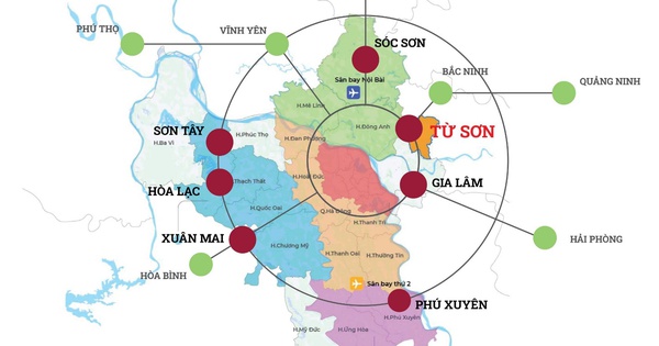 Xu hướng phát triển đô thị đa trung tâm về phía Đông Bắc Hà Nội