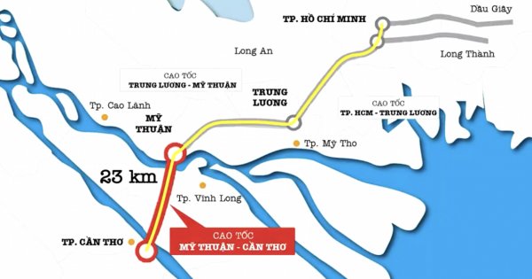 Khởi công xây dựng cao tốc Mỹ Thuận - Cần Thơ giai đoạn 1