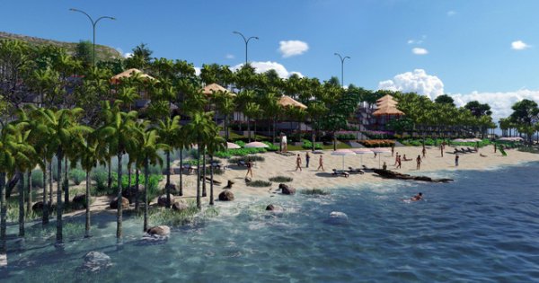 Chính thức khởi công bãi biển riêng dự án Apec Mandala Wyndham Mũi Né