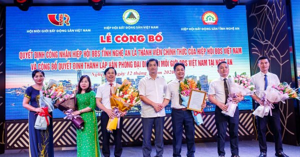 Ra mắt Văn phòng đại diện Hội Môi giới bất động sản Việt Nam tại Nghệ An