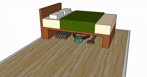 Trữ đồ dưới gầm giường tạo phong thủy xấu cho phòng ngủ