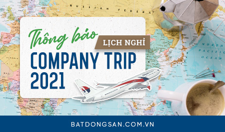 TinNhaDatVN.Com thông báo lịch nghỉ Company Trip 2021