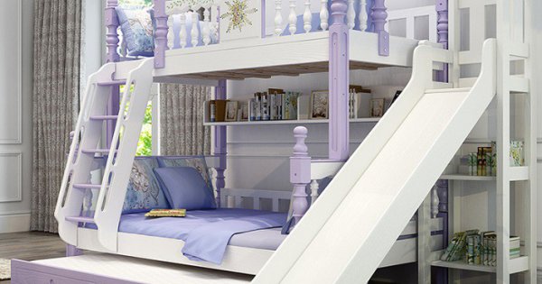 Những mẫu giường tầng đẹp dành cho gia đình đông con