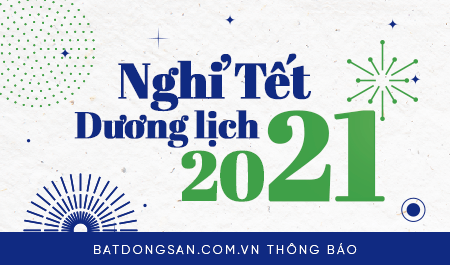 TinNhaDatVN.Com thông báo lịch nghỉ Tết Dương lịch 2021