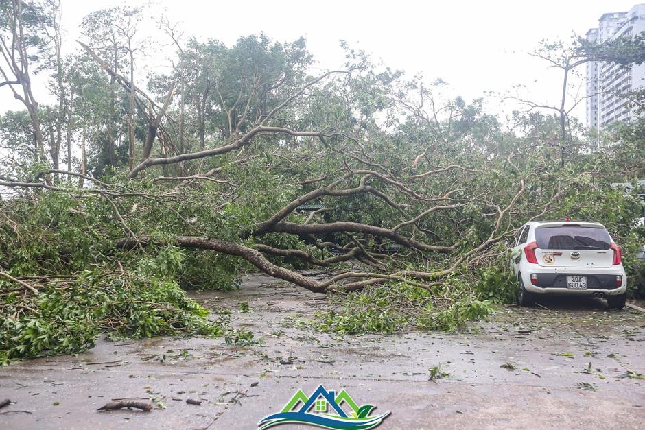 Khu đô thị đông dân nhất Thủ đô tan hoang sau bão Yagi, 'có nhà nhưng không có lối vào'