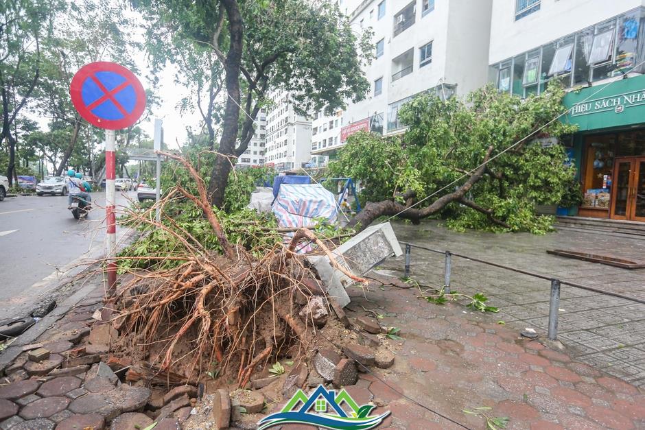 Khu đô thị đông dân nhất Thủ đô tan hoang sau bão Yagi, 'có nhà nhưng không có lối vào'