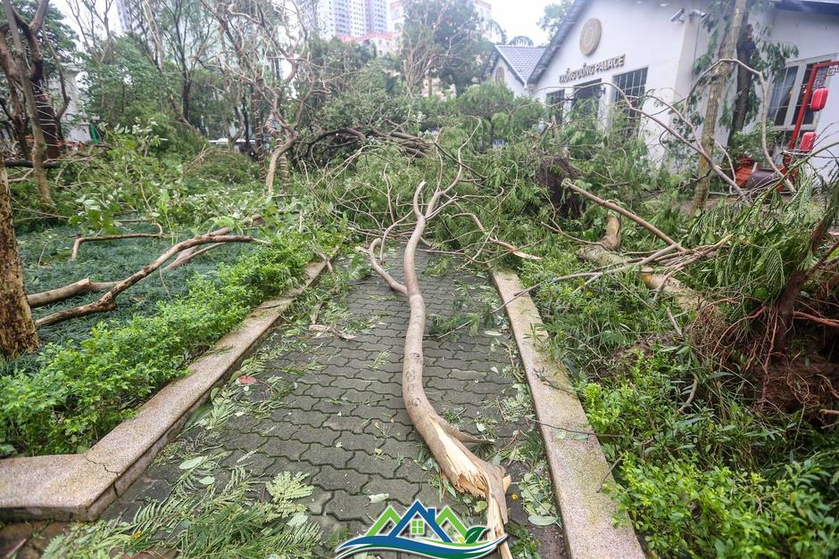 Khu đô thị đông dân nhất Thủ đô tan hoang sau bão Yagi, 'có nhà nhưng không có lối vào'