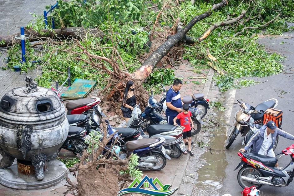 Khu đô thị đông dân nhất Thủ đô tan hoang sau bão Yagi, 'có nhà nhưng không có lối vào'