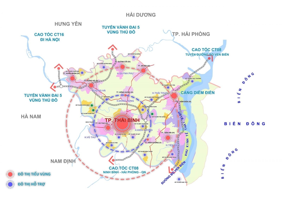 Khu vực bất động sản sôi động nhất Thái Bình, được xác định là đô thị vệ tinh quan trọng của thành phố